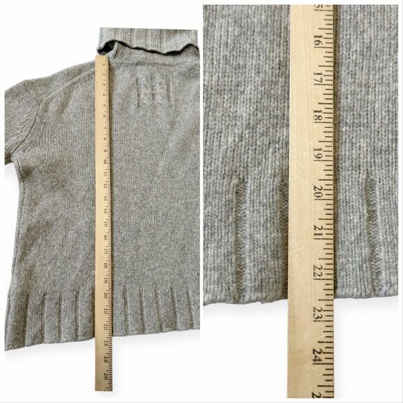 Nili Lotan Zoe Turtleneck Sweater, Gray, Wool Blend, Size S, Oversized - Picture 13 of 14